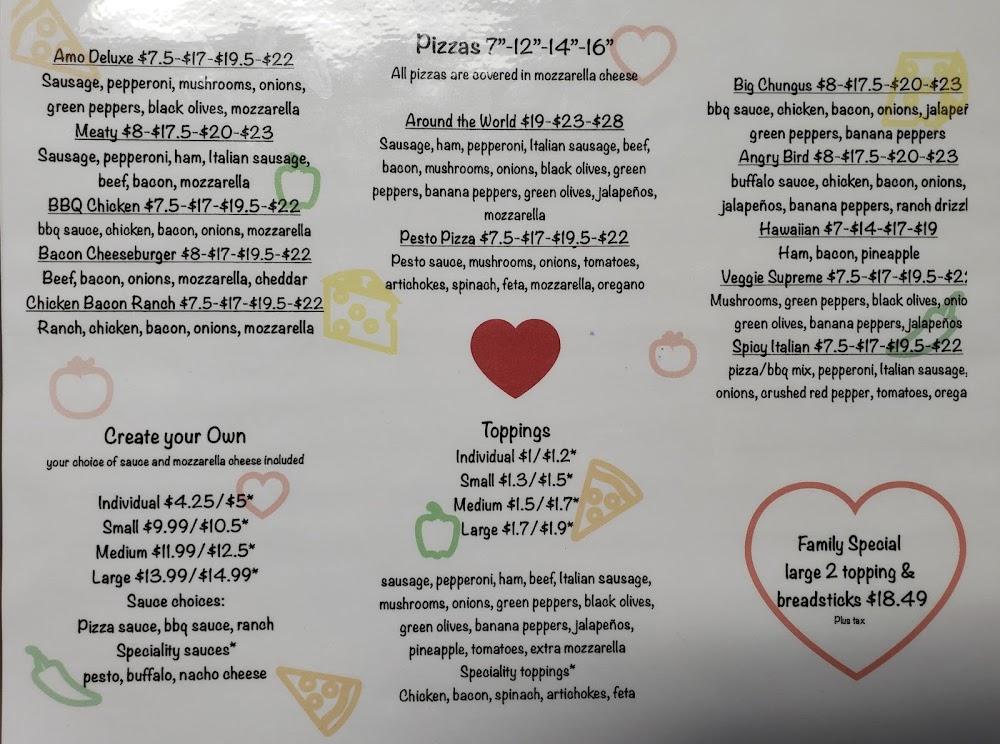 Amo Pizza & General Store Menu image 4
